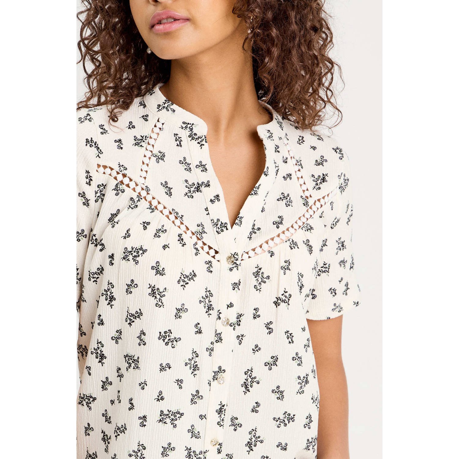 Cache blouse wit