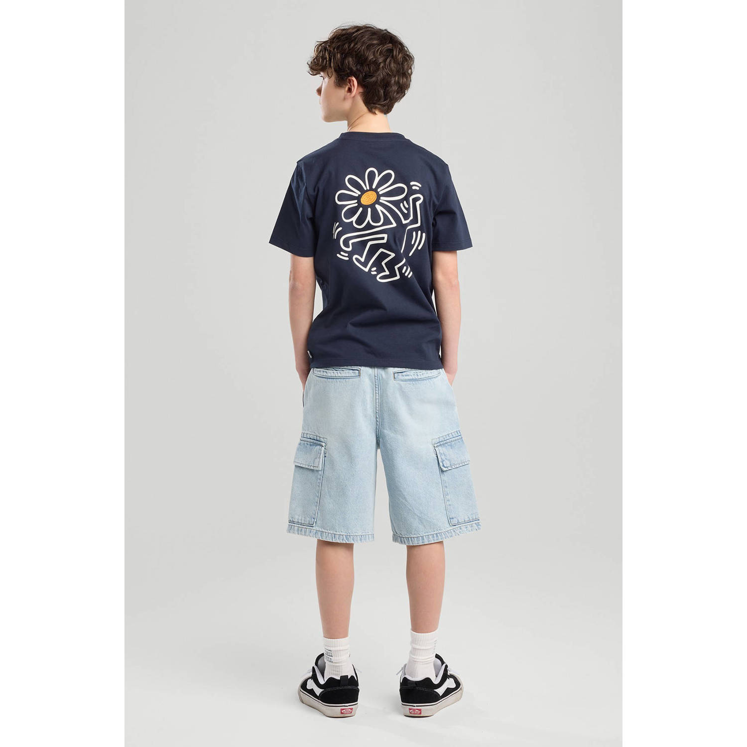 America Today T-shirt donkerblauw