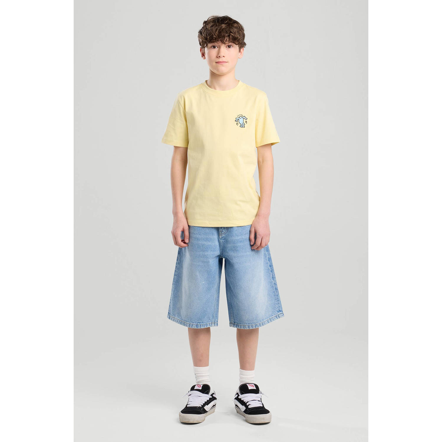 America Today T-shirt lichtgeel