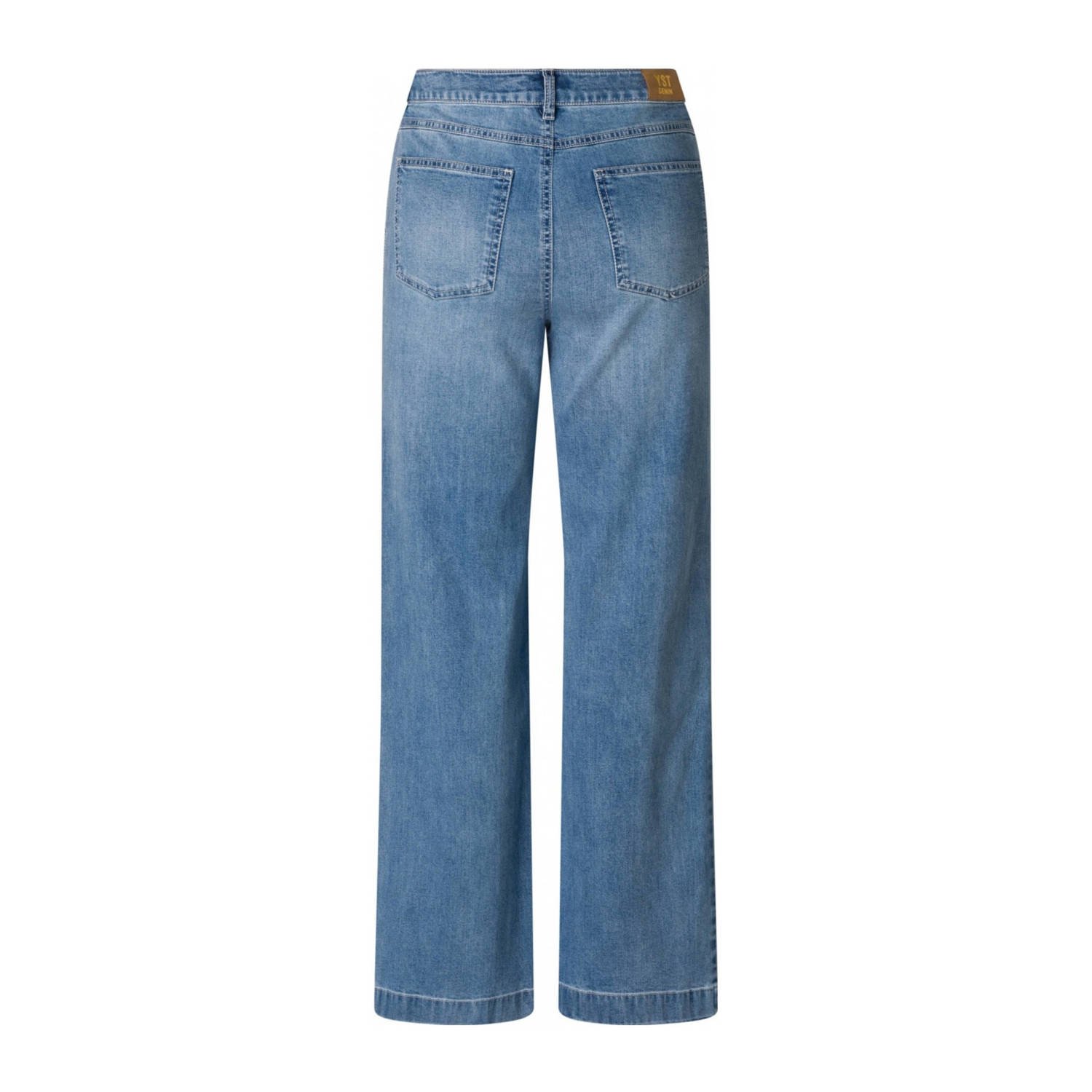 Yest high waist wide leg jeans dark blue denim