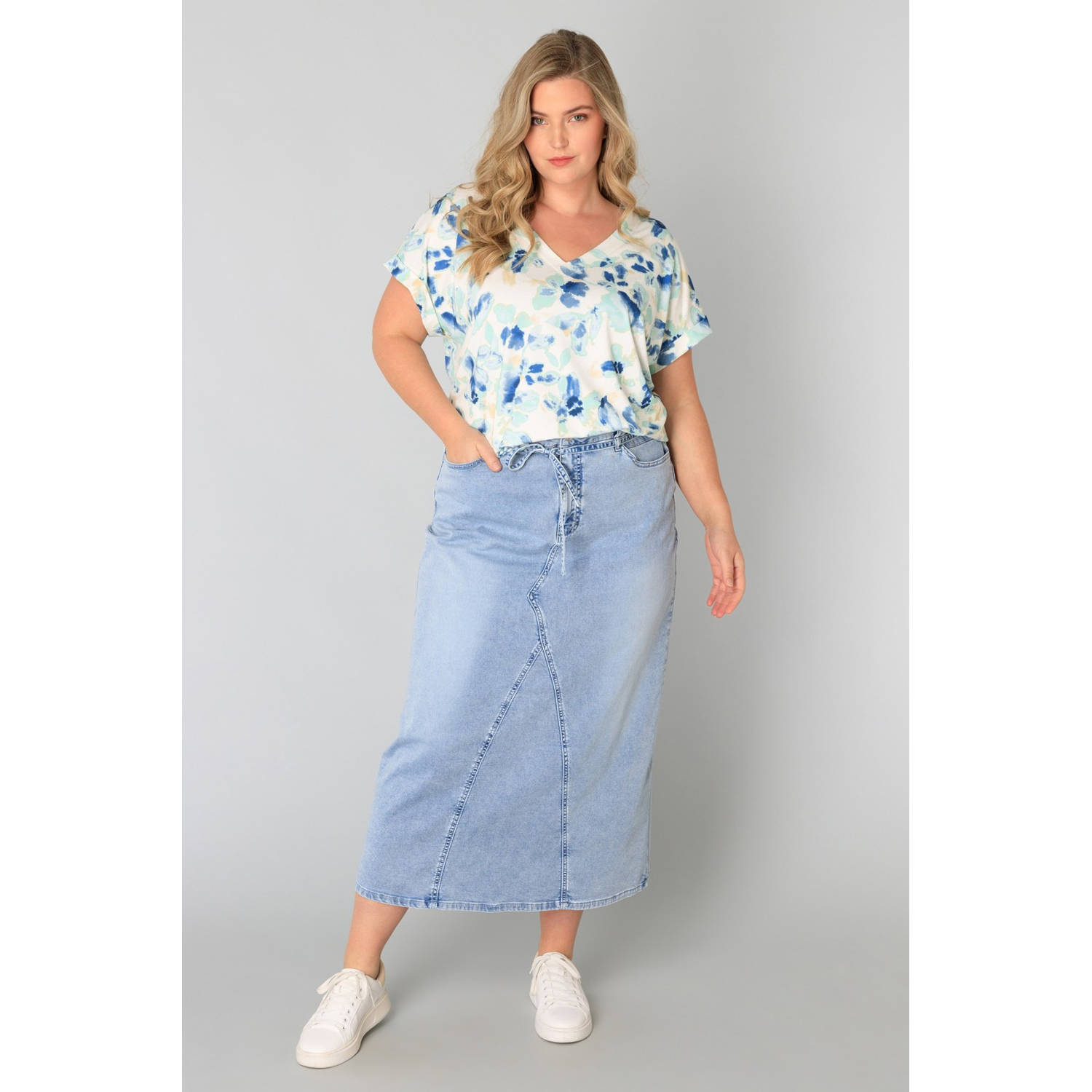 Yesta top blauw