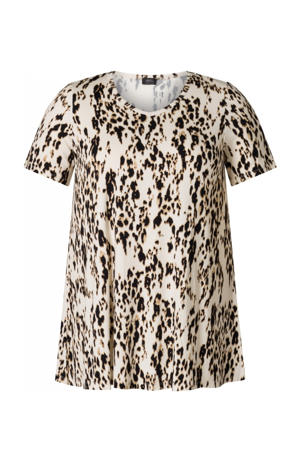 tuniek donkerbruin/beige