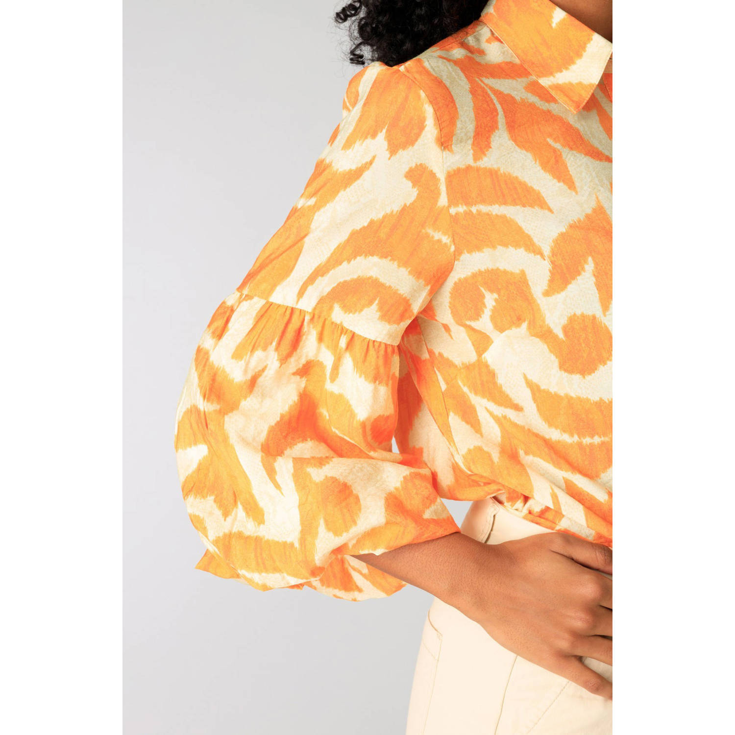 Yest blouse oranje