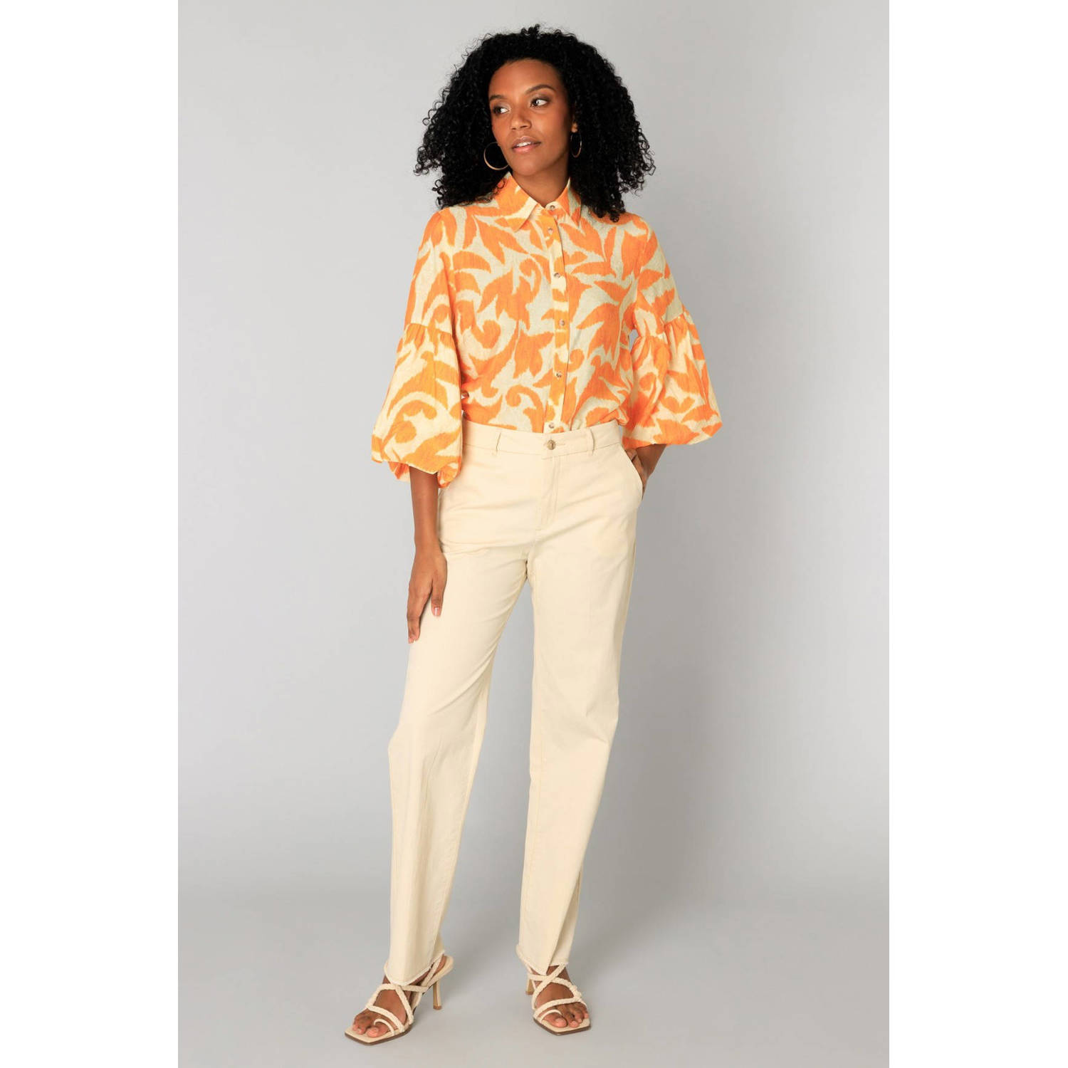 Yest blouse oranje