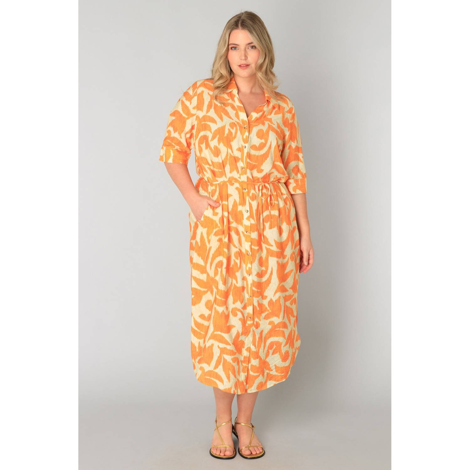 Yesta blousejurk oranje
