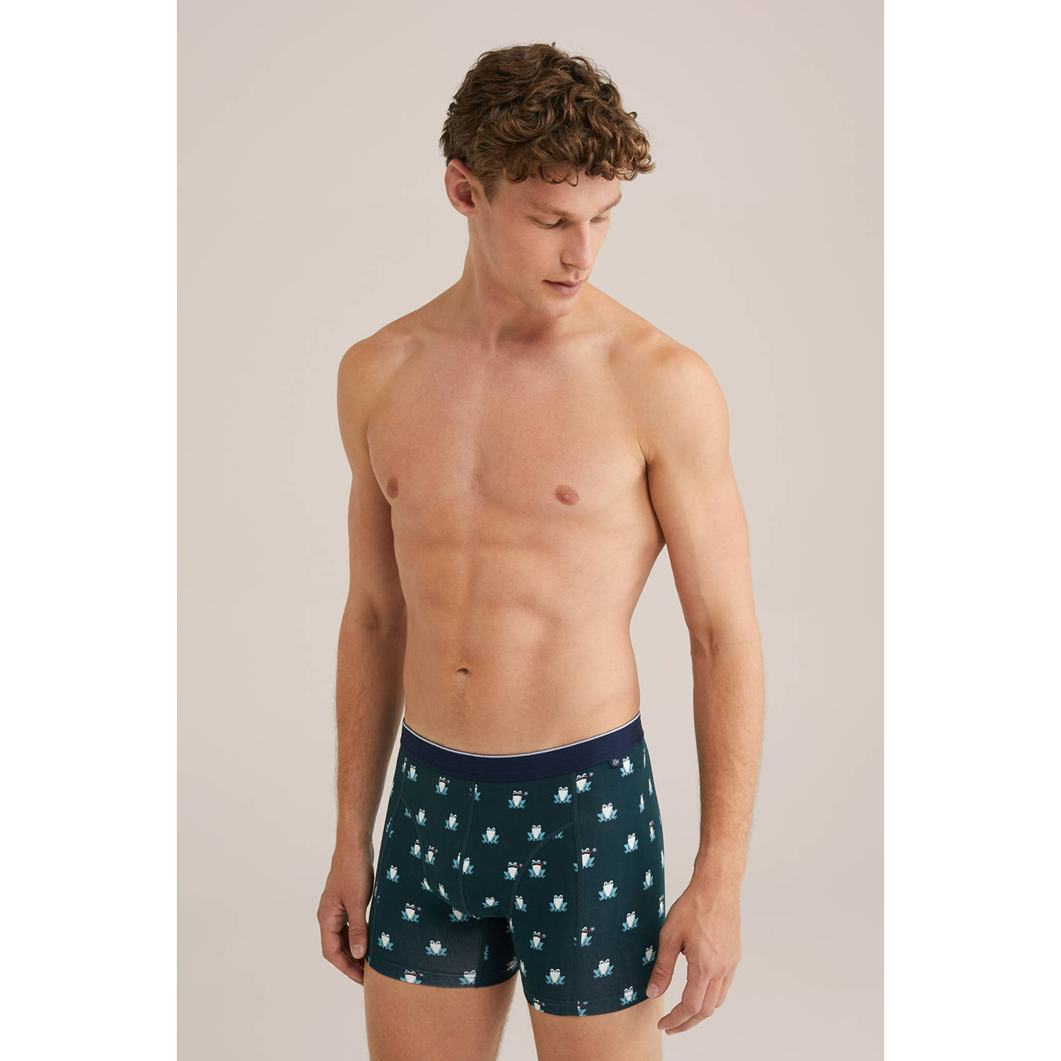 WE Fashion boxershort donkergroen