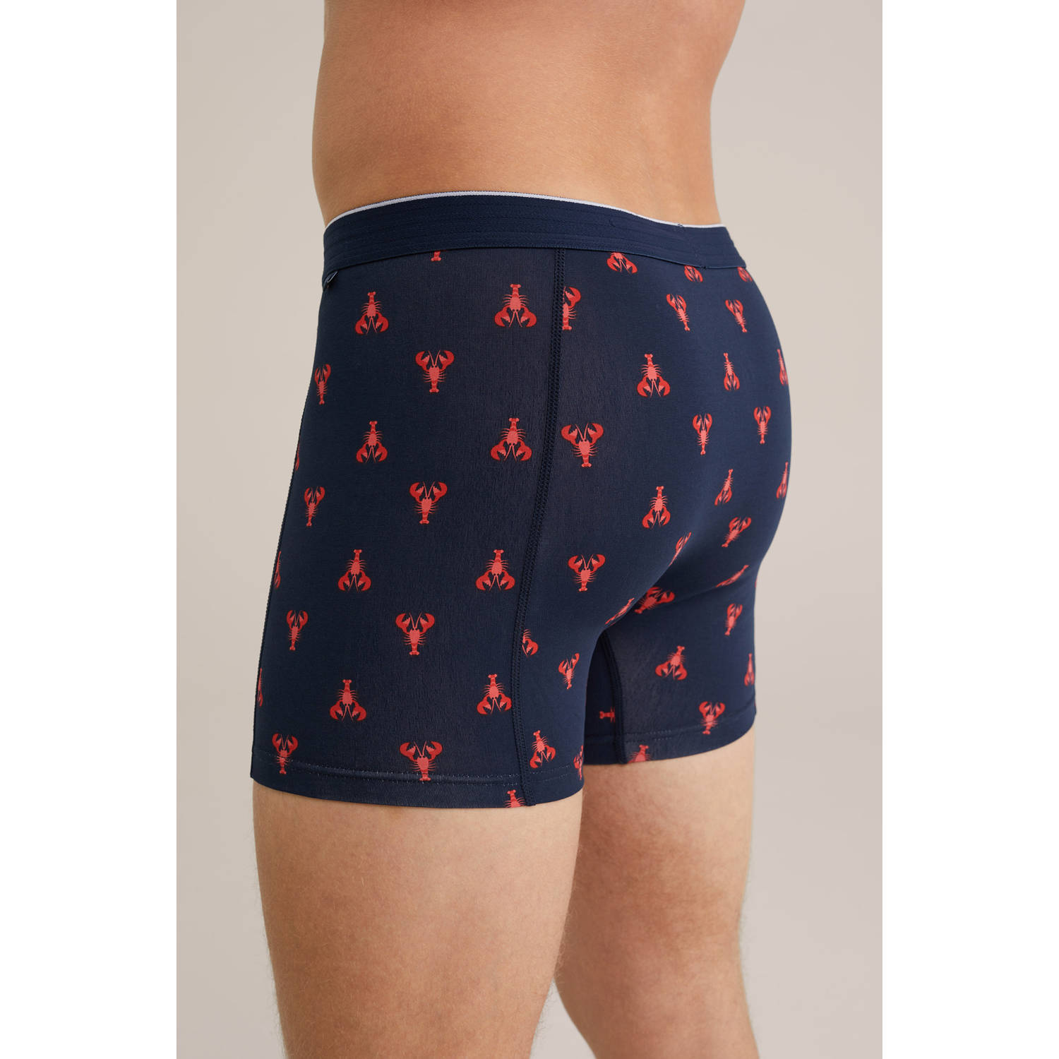 WE Fashion boxershort donkerblauw