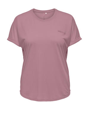 Plus Size sportshirt roze