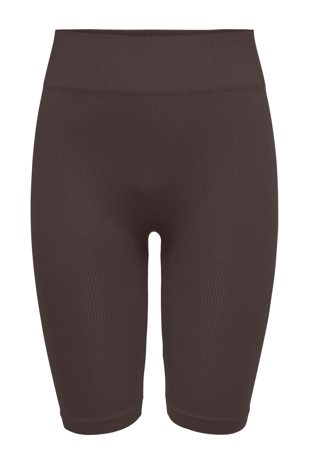 Donkerblauwe dames ONLY PLAY sportshort van nylon met slim fit, regular waist en effen