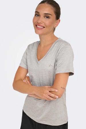 sportshirt ONPCORE lichtgrijs