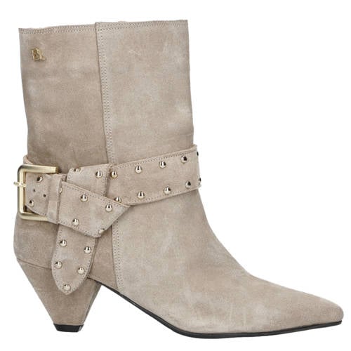 Babouche G-Anine-2 suède enkellaarzen beige afbeelding