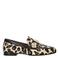 Babouche G-Lulu-59 leren loafers met panterprint beige/zwart