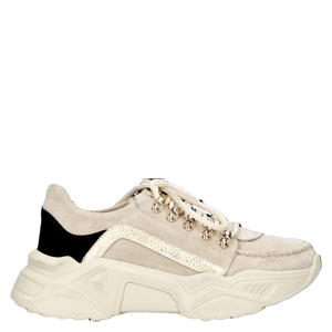 Lou-2 chunky suède sneakers beige