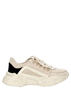 Lou-2 chunky suède sneakers beige
