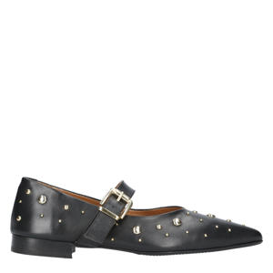 G-Celina-1 leren ballerina's zwart