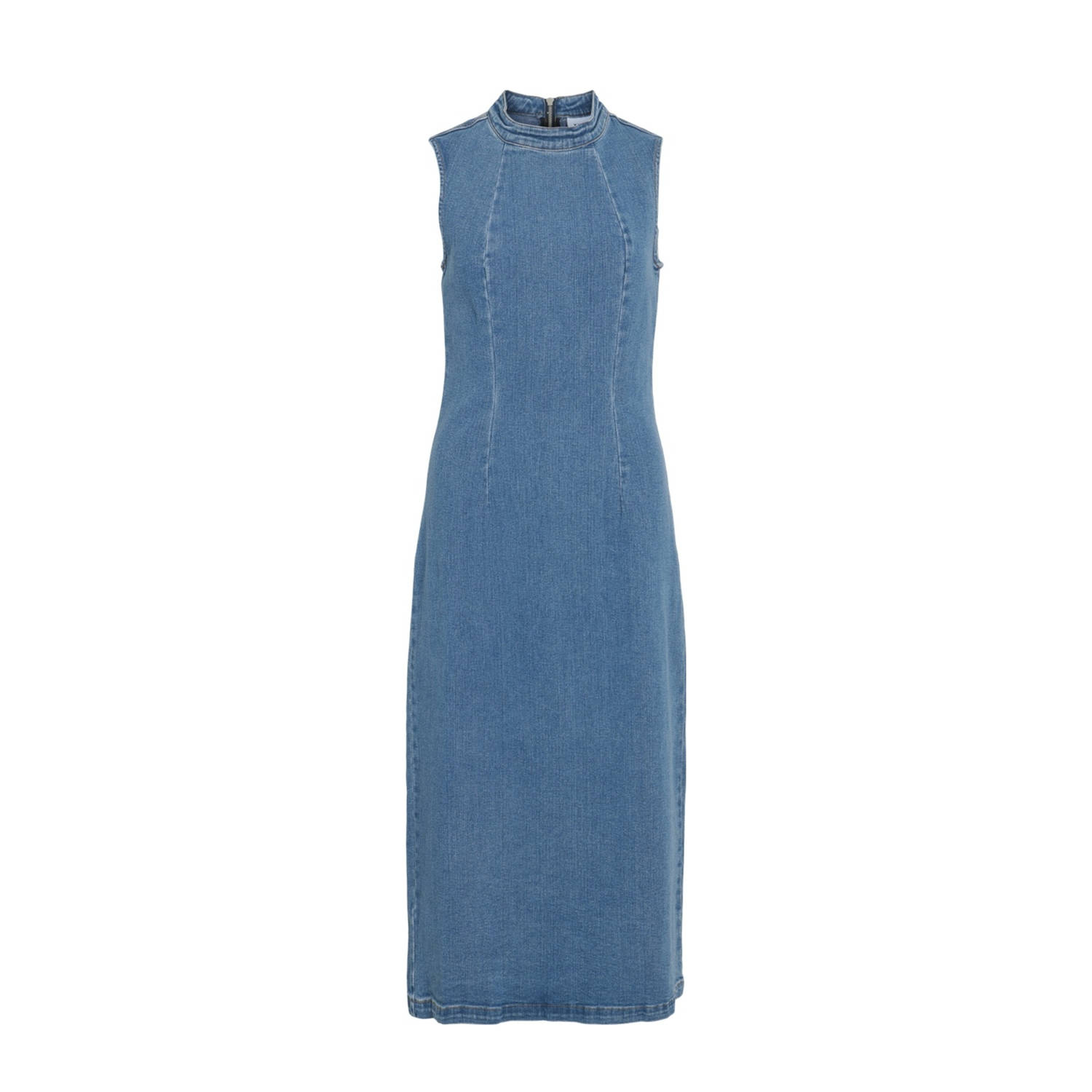 VILA denim spijkerjurk medium blue denim