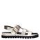 Sacha leren sandalen goud