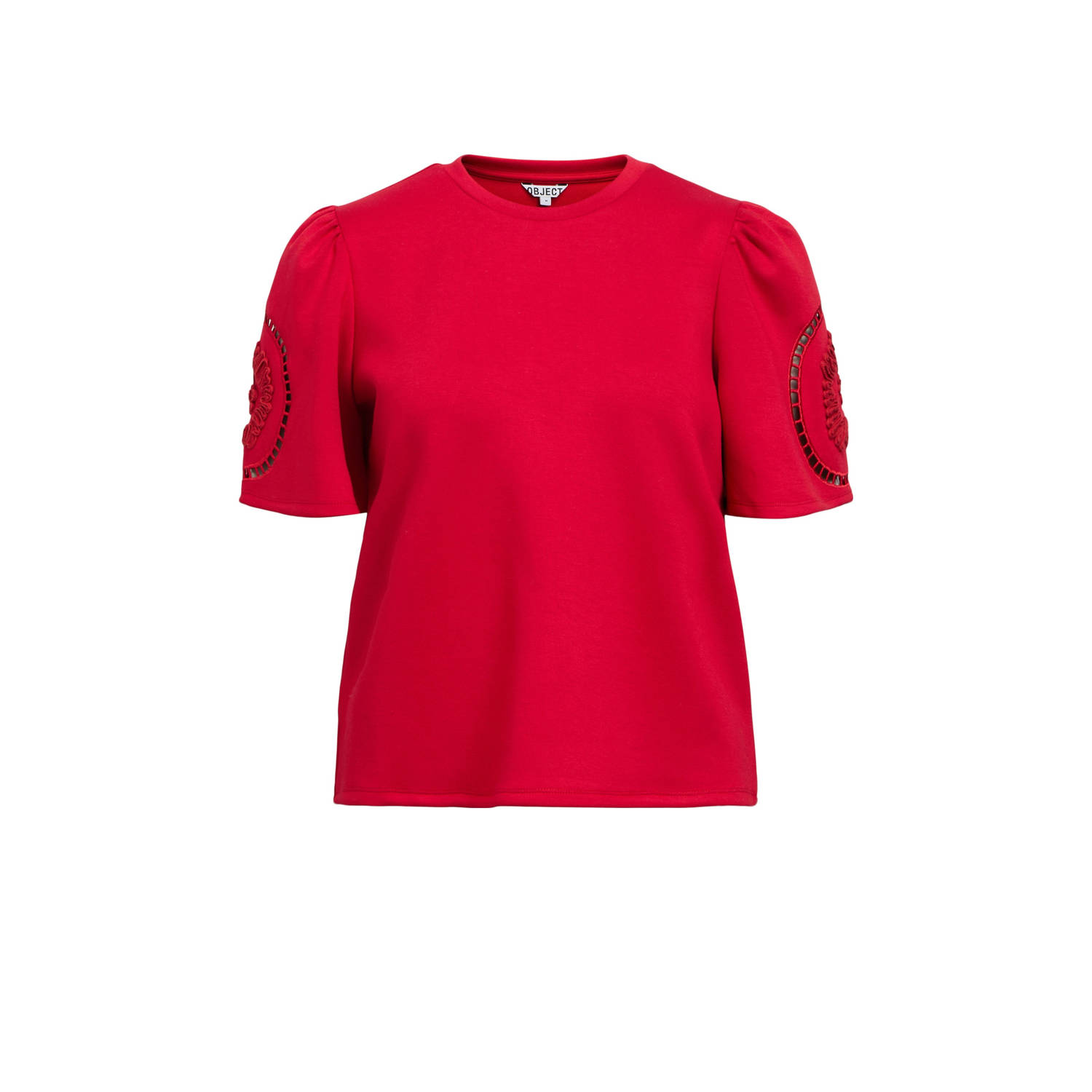 OBJECT top rood broderie
