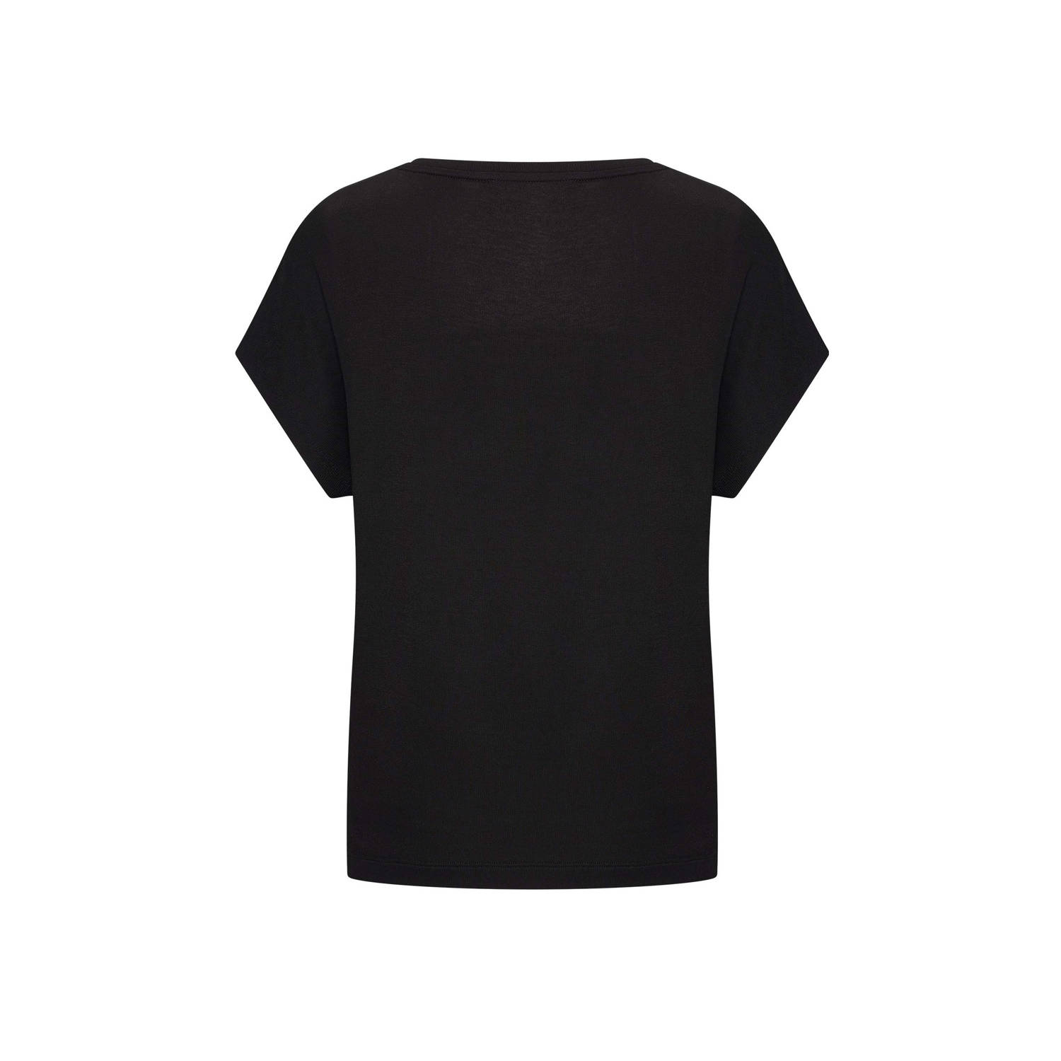 Expresso top zwart gebreid