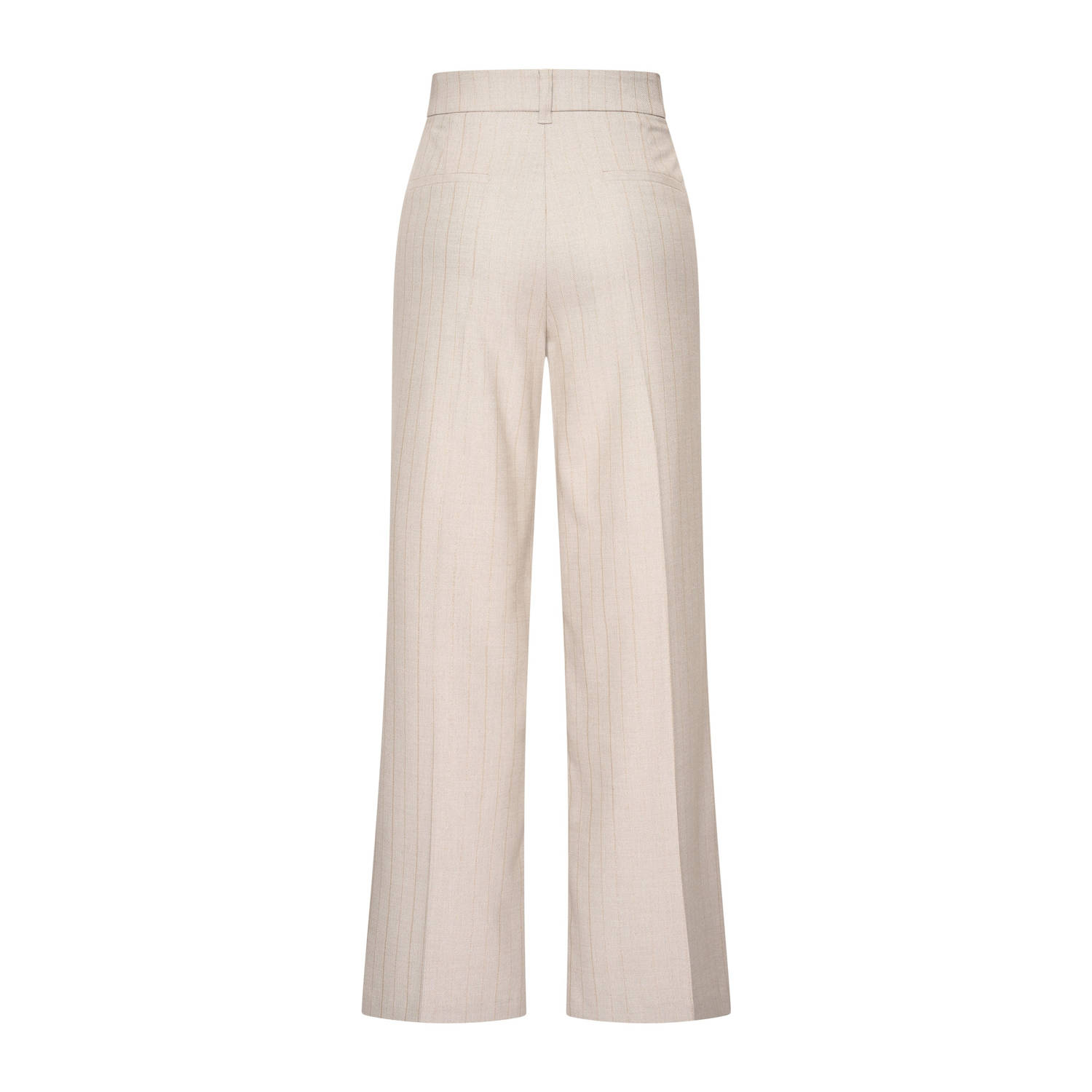 Expresso wide leg high waist pantalon beige