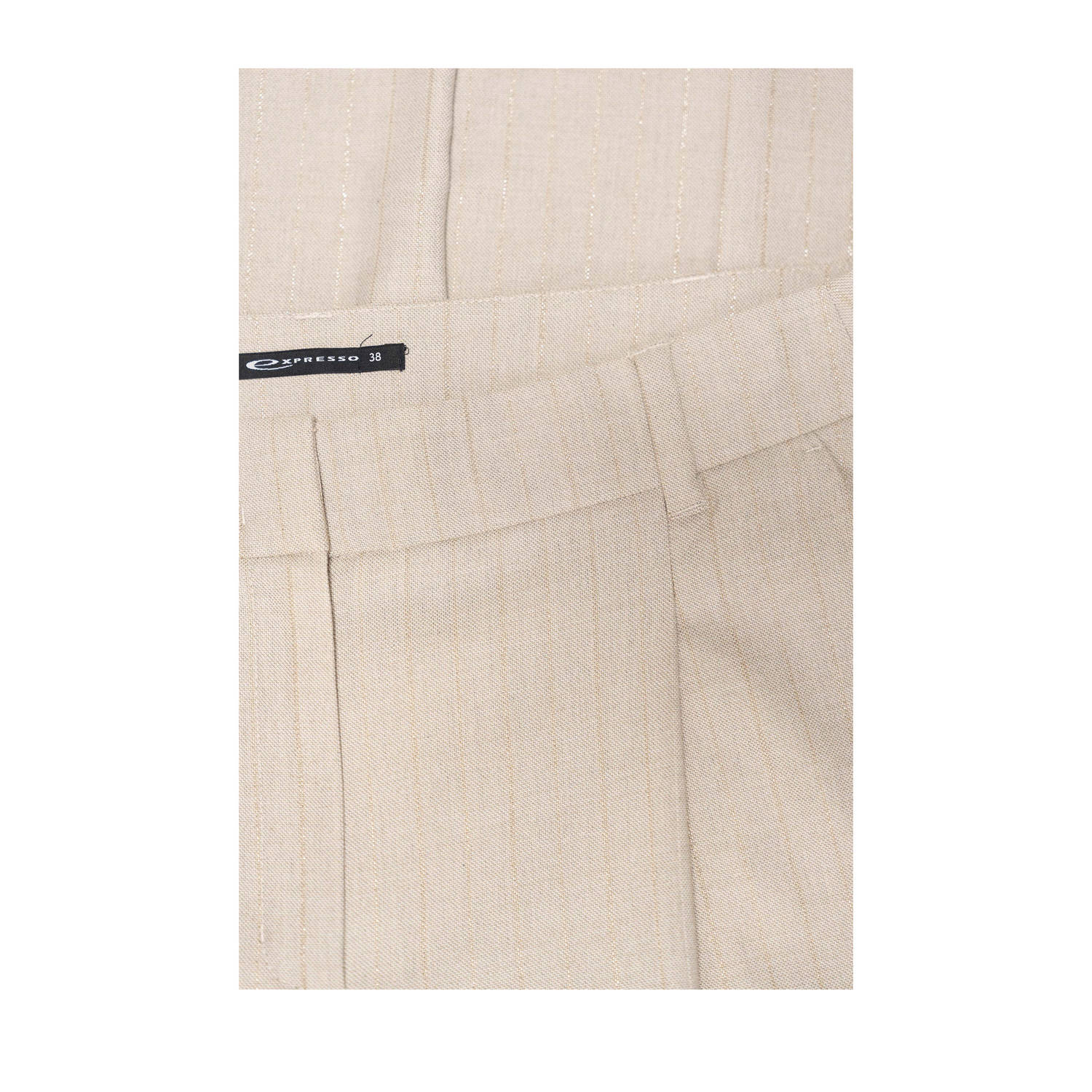 Expresso wide leg high waist pantalon beige