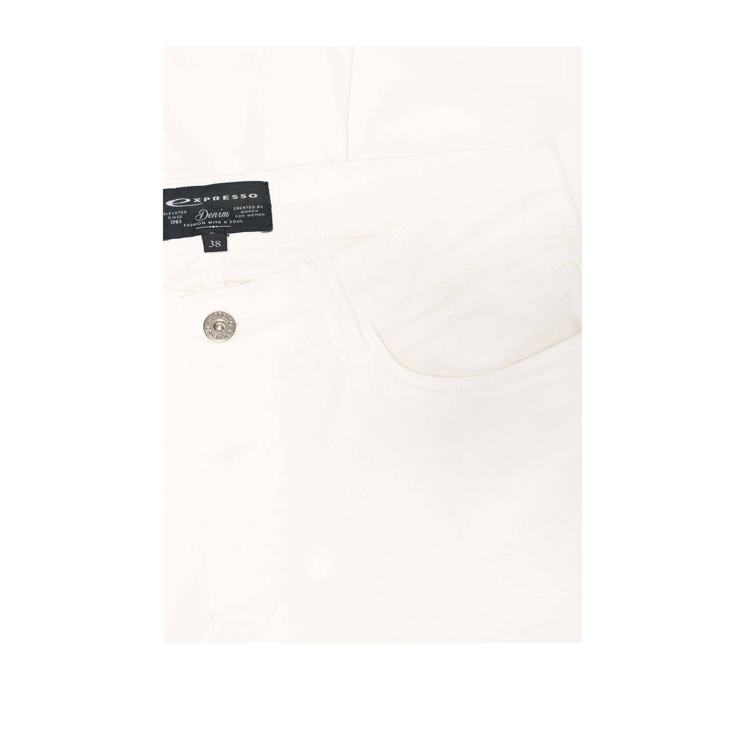Expresso high waist wide leg jeans wit
