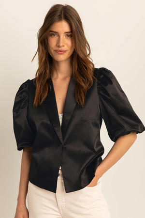 regular blazer zwart