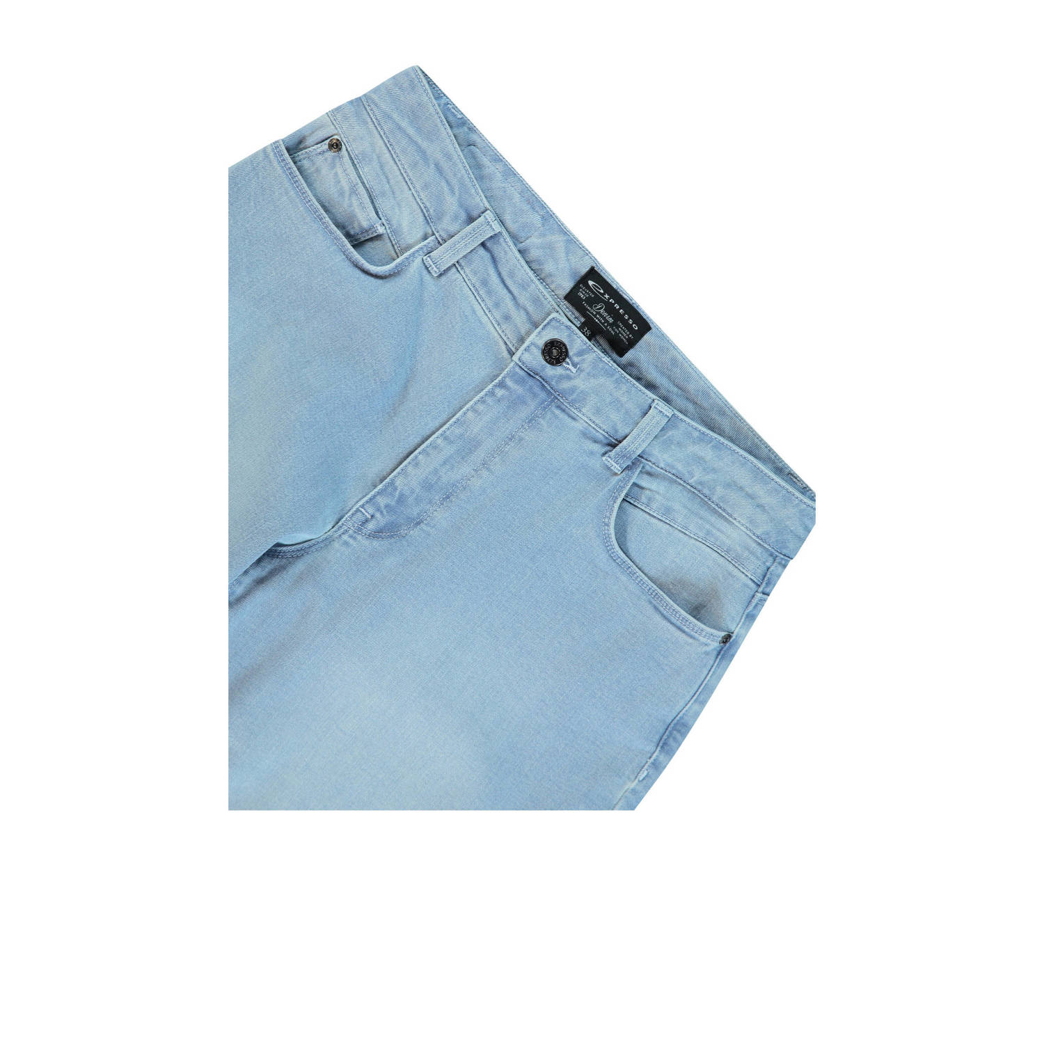 Expresso high waist cropped jeans light blue denim