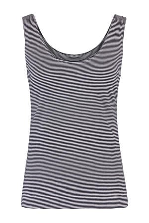 jersey mouwloze top zwart