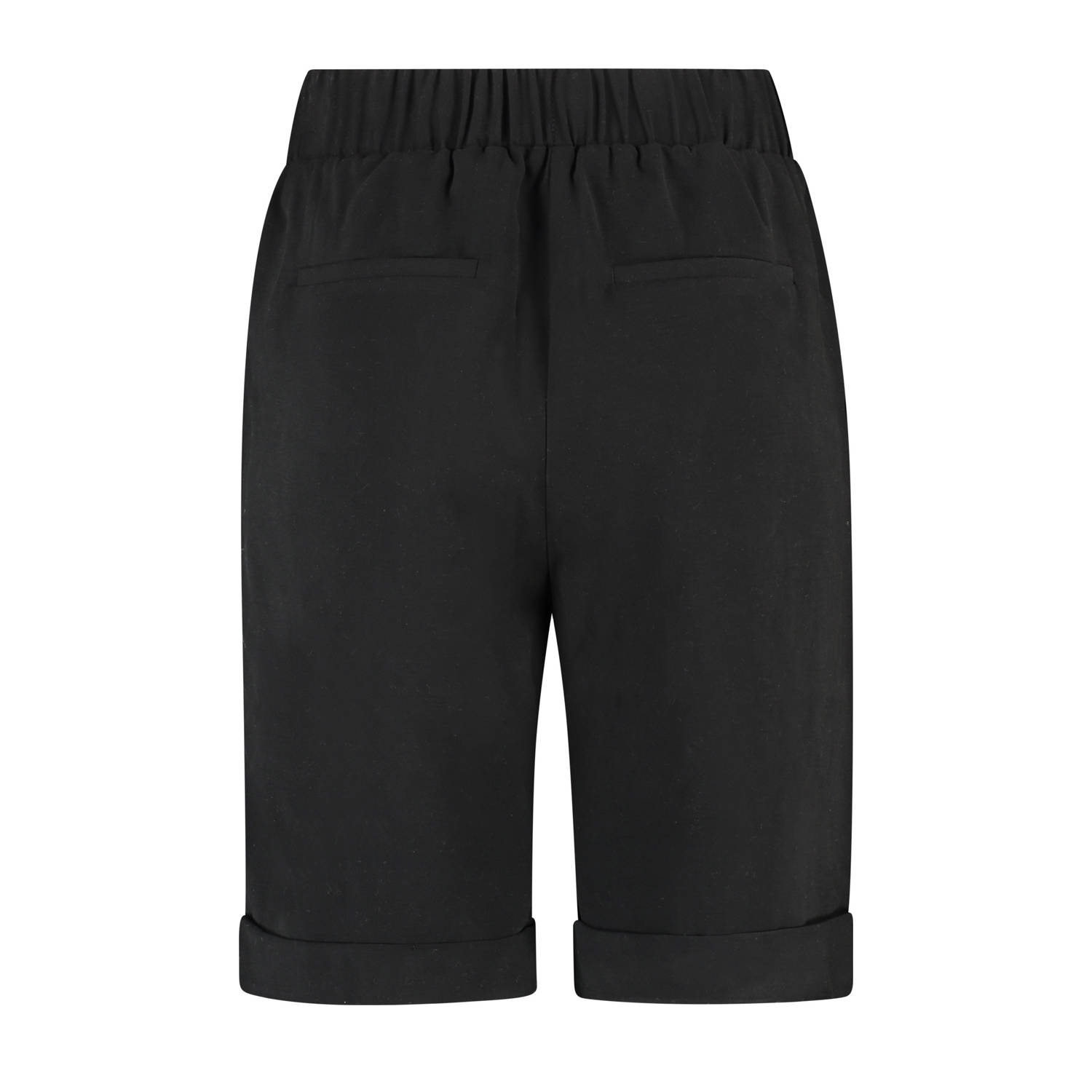 Claudia Sträter slim high waist casual short zwart