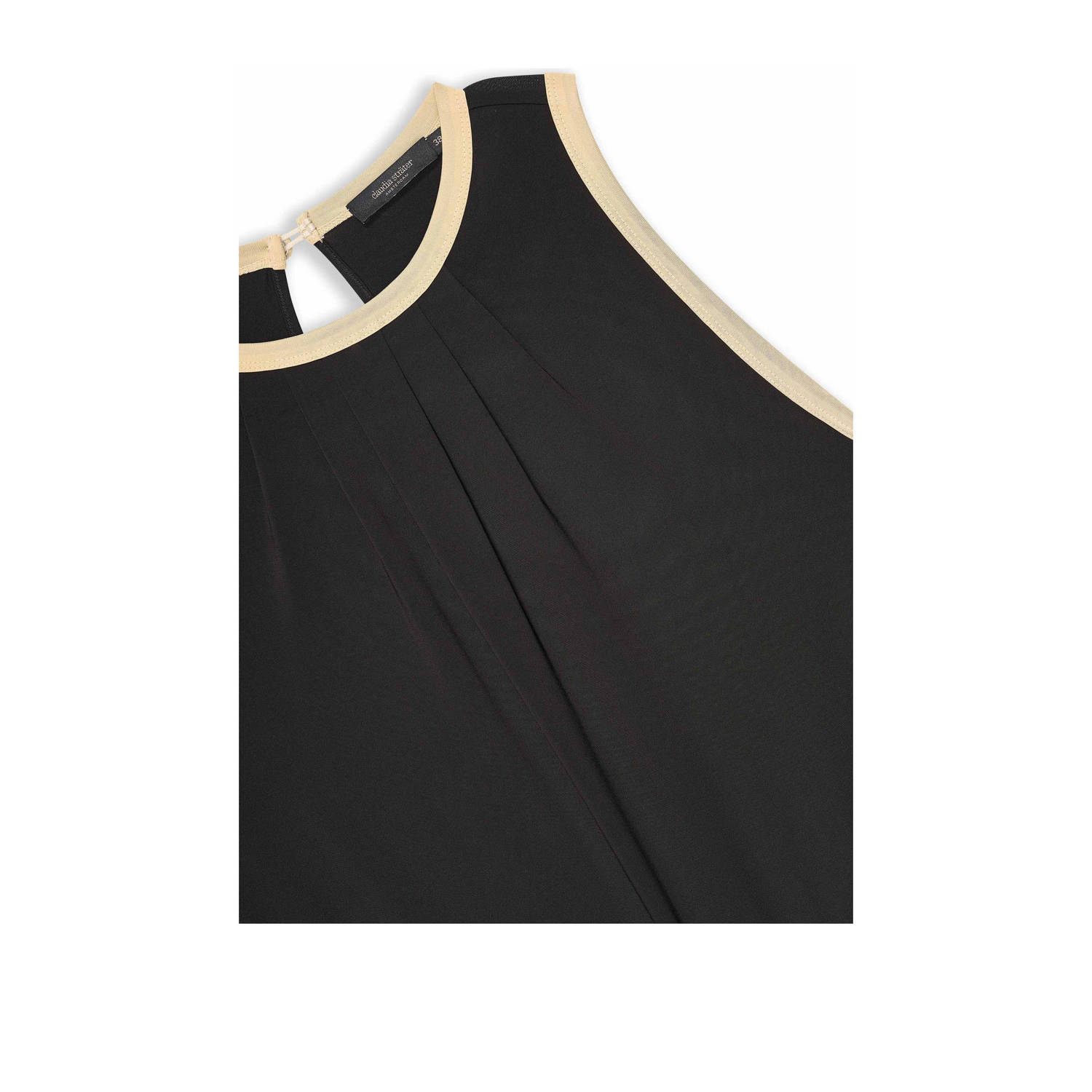 Claudia Sträter flared jumpsuit zwart