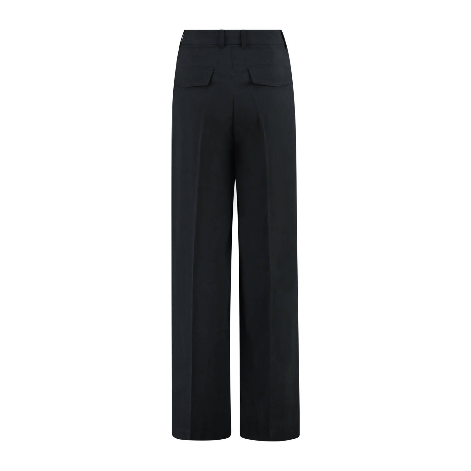 Claudia Sträter straight high waist pantalon zwart