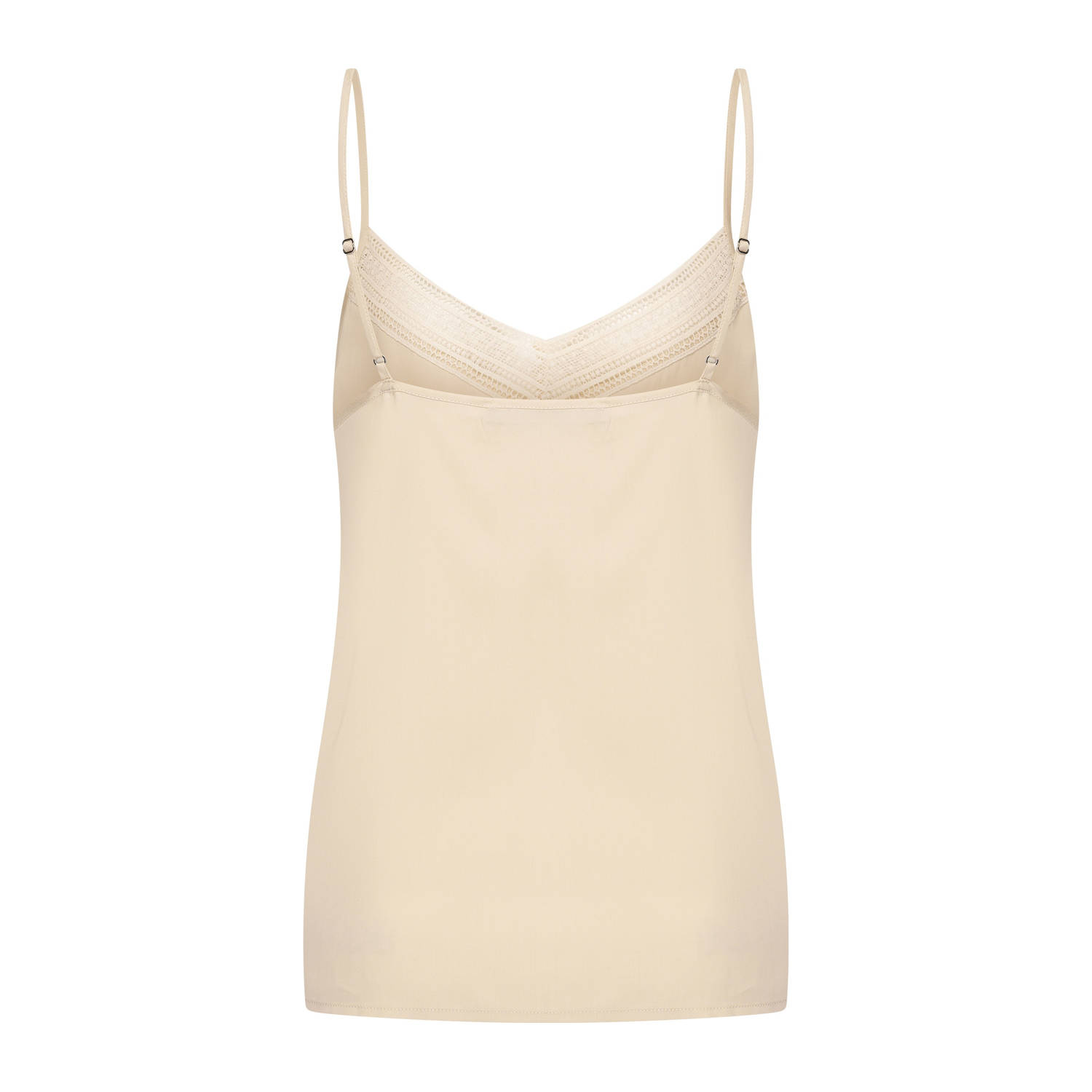 Expresso mouwloze top beige