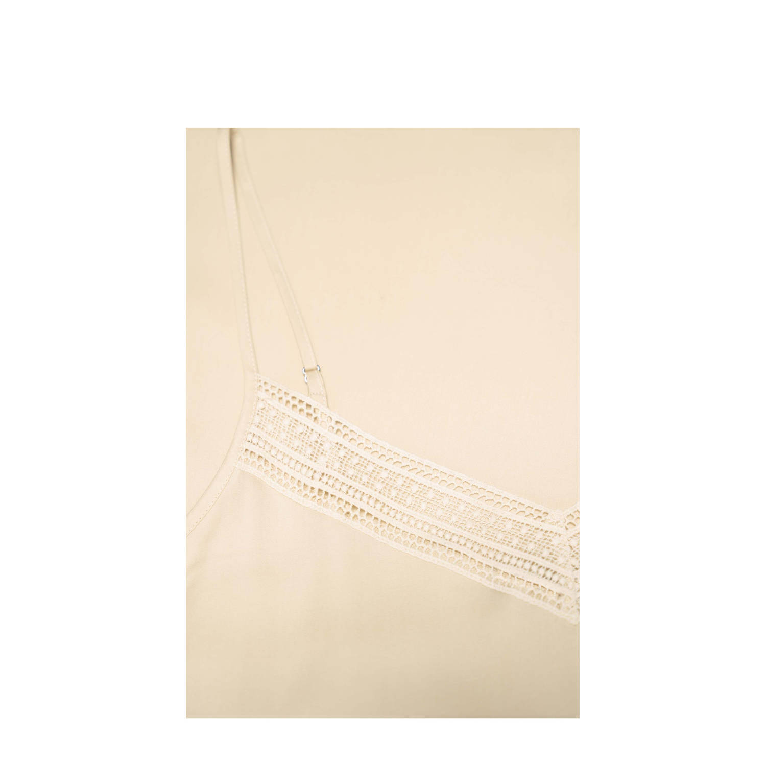 Expresso mouwloze top beige