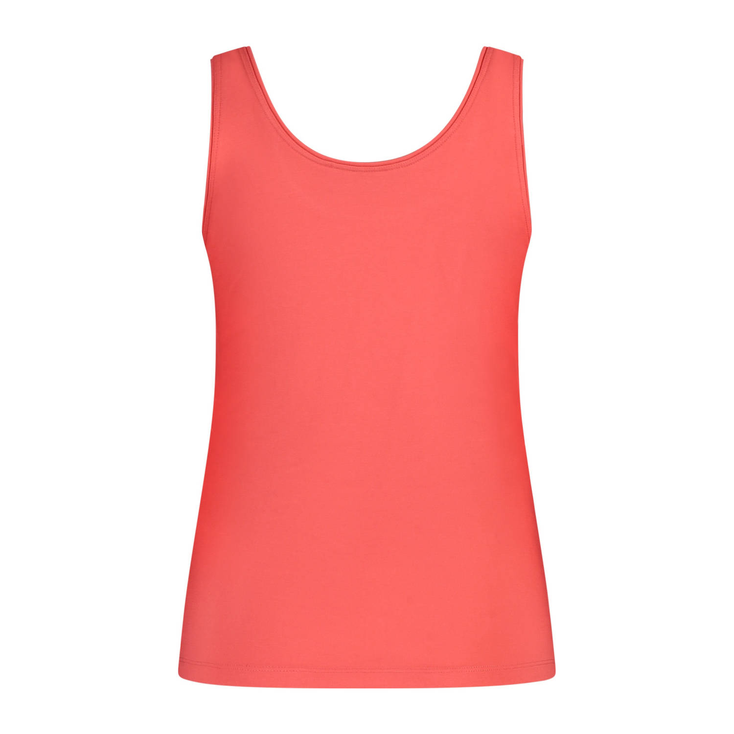 Expresso mouwloze top koraalrood