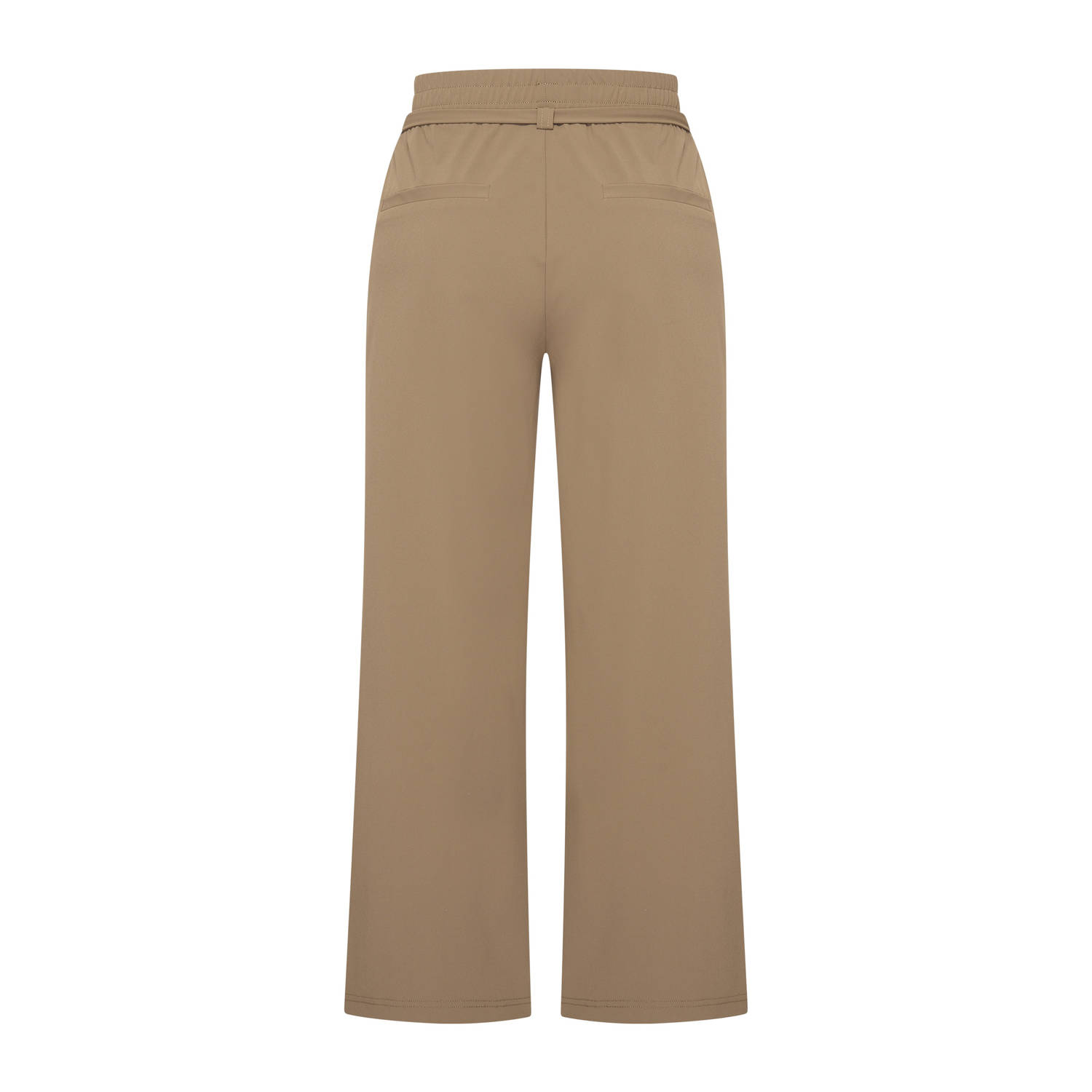 Expresso broek travelstof lichtbruin
