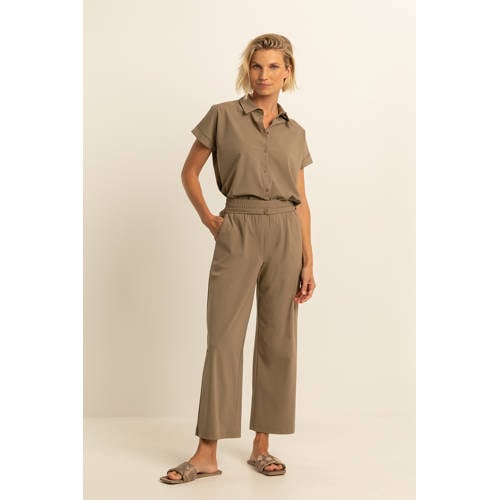 Expresso broek travelstof lichtbruin afbeelding