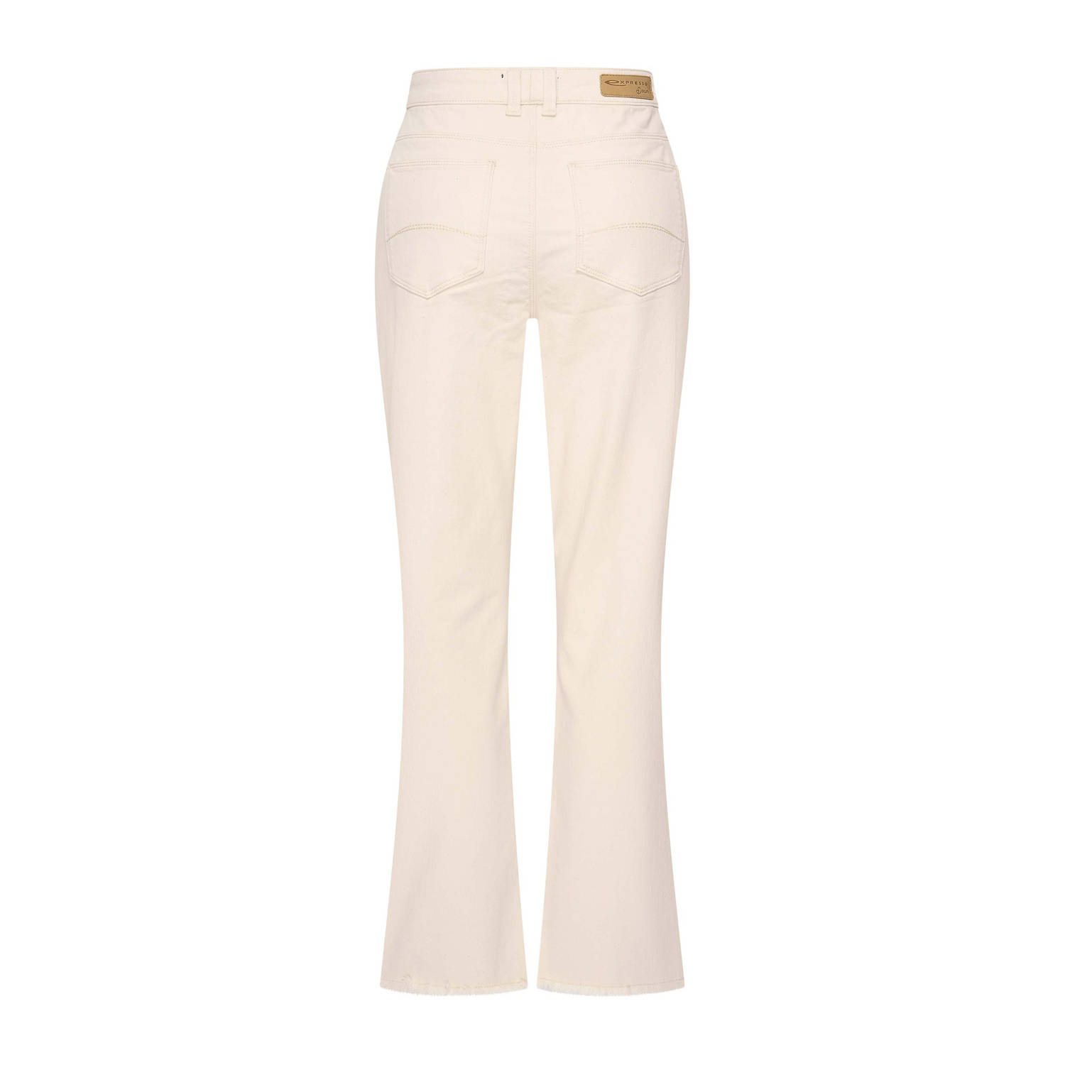 Expresso high waist flared jeans ecru