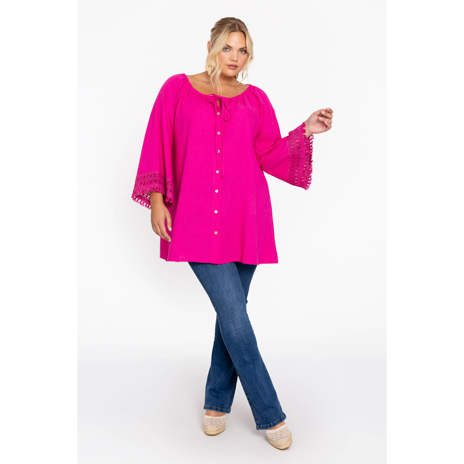 YOEK tuniekblouse roze
