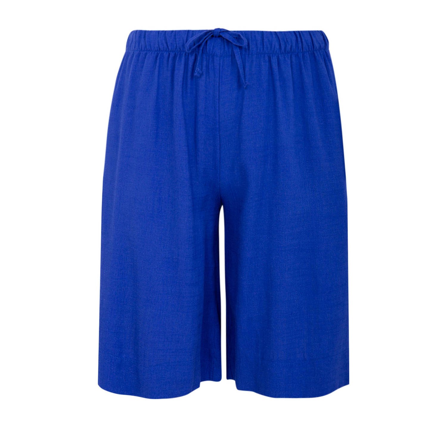 YOEK straight high waist bermuda short blauw