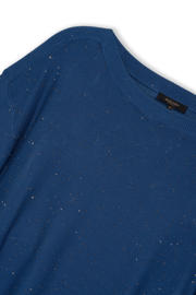 thumbnail: Claudia Sträter gebreide trui blauw met lurex