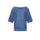Claudia Sträter gebreide trui blauw met lurex