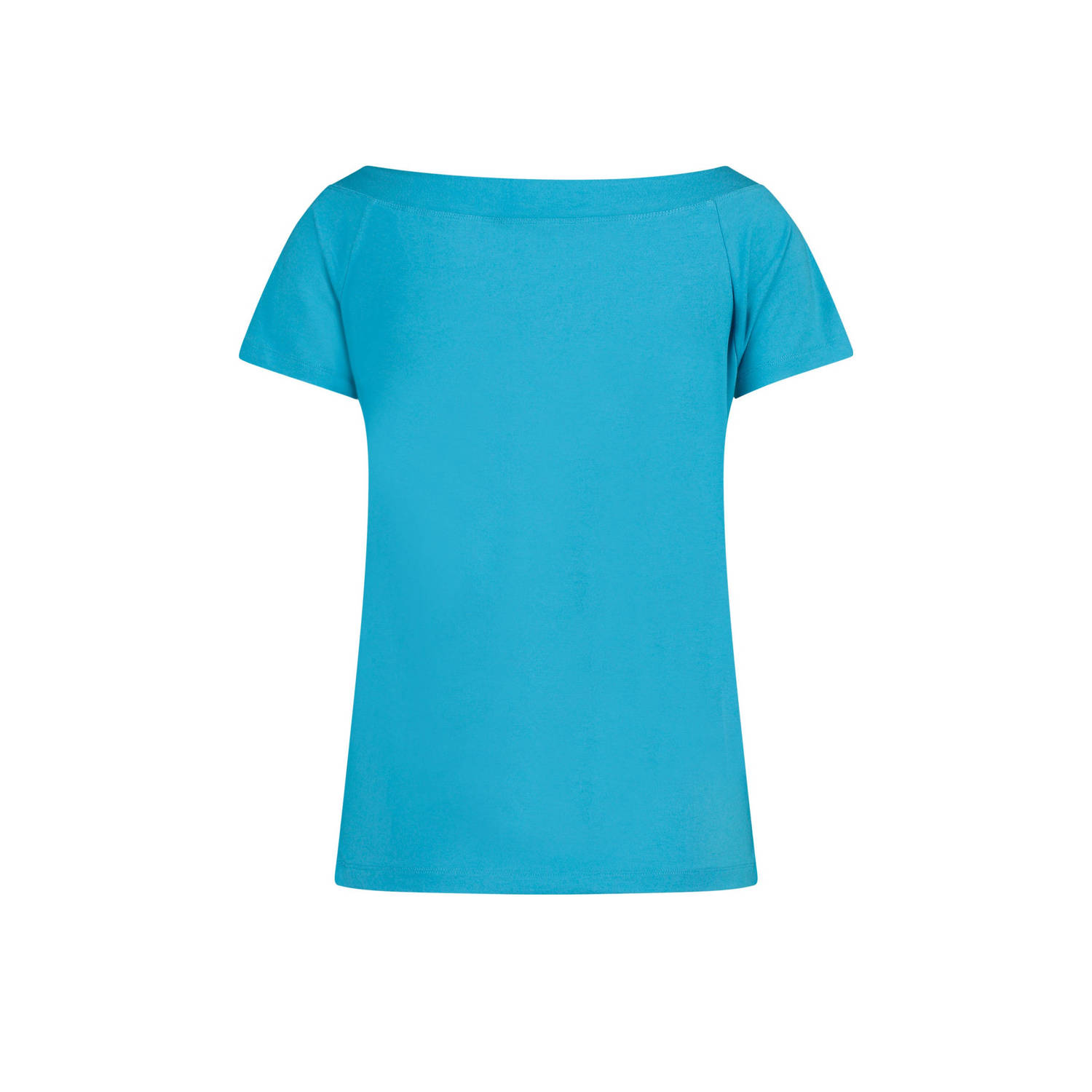 Claudia Sträter T-shirt lichtblauw fijn gebreid