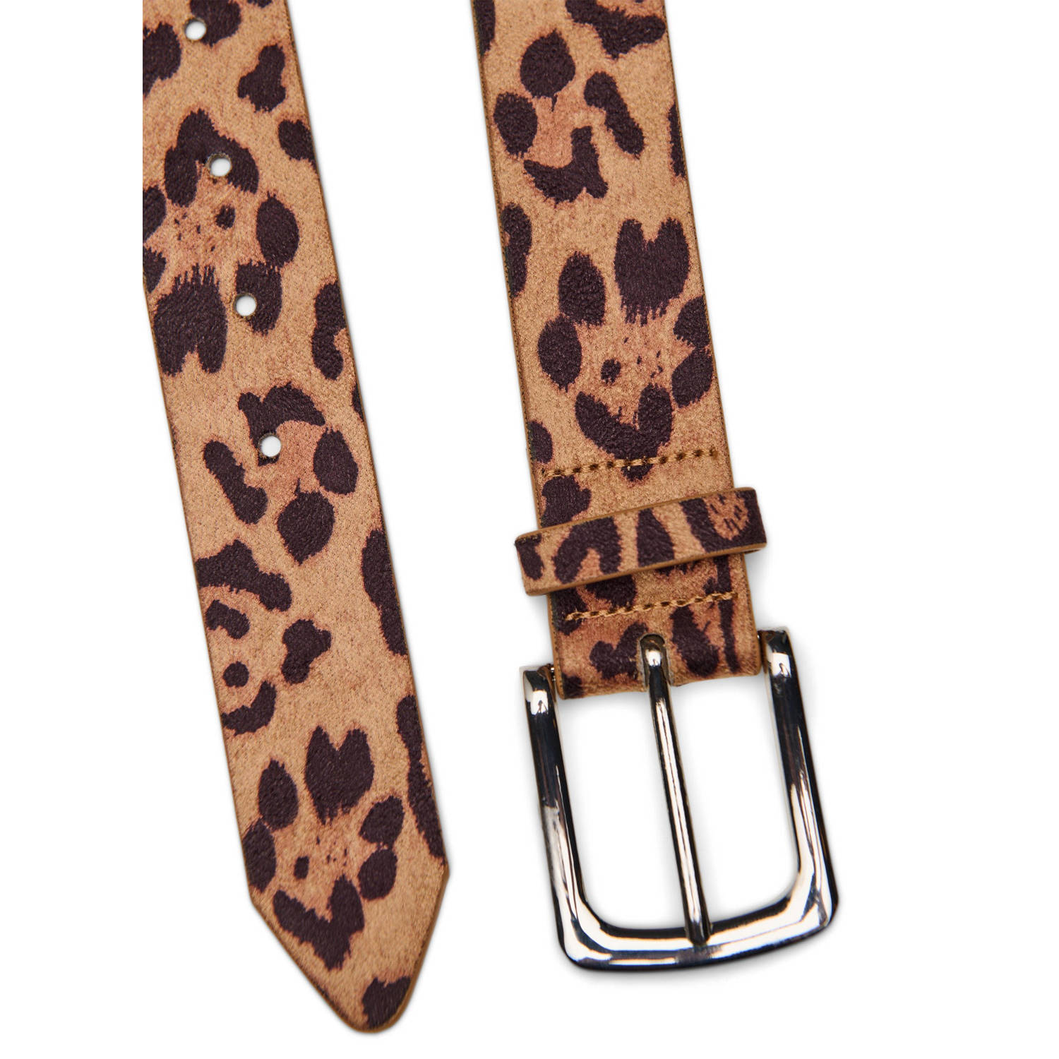Zizzi riem met panterprint bruin