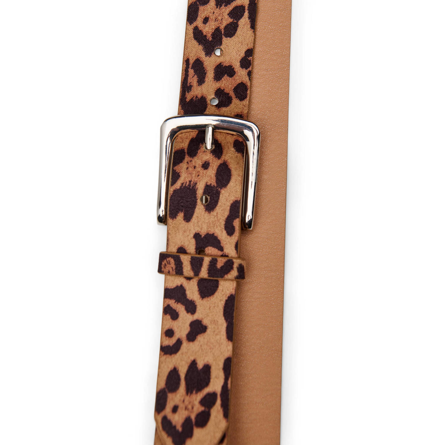 Zizzi riem met panterprint bruin