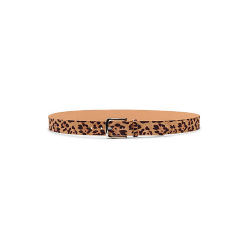 Zizzi riem met panterprint bruin afbeelding