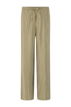 straight regular waist casual broek kaki