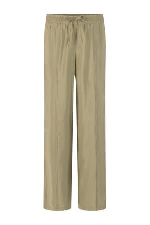 straight regular waist casual broek kaki