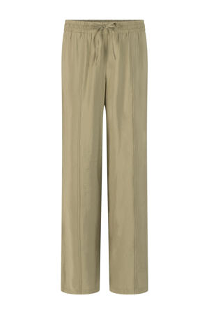 straight regular waist casual broek kaki
