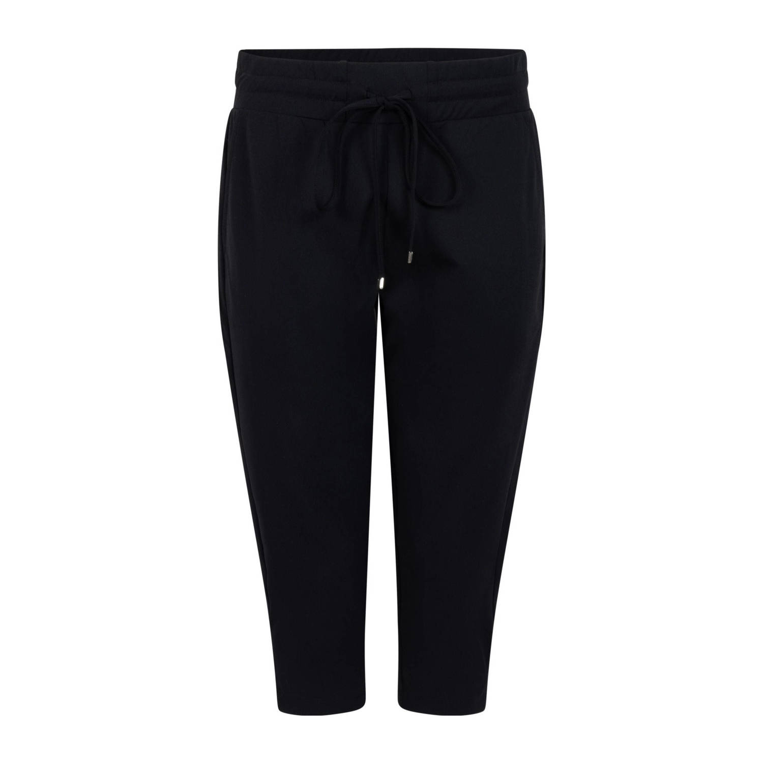 Zoso slim regular waist bermuda short zwart
